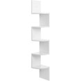 thumbnail image 1 of Boutique Home 5-Tier Floating Wall Shelf With Zigzag Design, White, 1 of 6