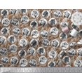 thumbnail image 2 of Soimoi Viscose Chiffon Fabric Rocket,Planet & Astronaut Animal Print Sewing Fabric Yard 42 Inch Wide, 2 of 3