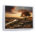 thumbnail image 2 of Designart Large Sky framed wall Art, Brown Sky Photo euphony , sky framed wall art decor, Multi-Color Traditional White Framed Wall Art, 32x16 inches White Color Frame, 2 of 5