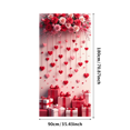 thumbnail image 1 of Heart Balloons Backdrop Background Wall Banner Valentines Day Party Decorations Romantic Celebration Event Decor Wedding Photography Prop, 1 of 4