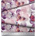 thumbnail image 3 of Soimoi Rayon Fabric Dot & Butterfly Decor Fabric Printed Yard 56 Inch Wide, 3 of 3