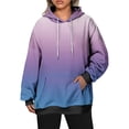 thumbnail image 2 of Besolor Oversized Sweatshirt for Women Fall Plus Size Long Sleeve Gradient Color Hoodies Baggy Clothes for Ladies, 2 of 7