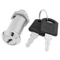 thumbnail image 1 of Unique Bargains 23mm Diameter 51mm Height Cabinet Metal Cam Lock Silver Tone, 1 of 1