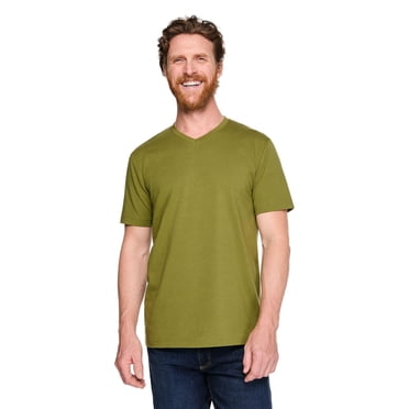 T-shirt extensible avec encolure en V George pour hommes
