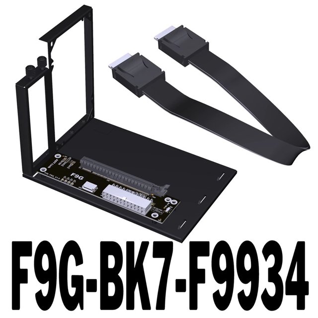 PCIe 4.0 F9G 64Gbps for OcuLink Laptop External Graphics Card GPU Docking Station for M.2 NVMe to SFF-8612 eGPU Adapter Card F9G-BK7-F9934 25CM