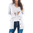 thumbnail image 1 of Pompotops Women's Knit Cardigans Loose Slouchy Oversized Wrap Chunky Pocket Sweaters Coat, 1 of 7