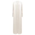 thumbnail image 4 of 2025 Tailleurs Pantalons Décontractés en Mousseline pour Femmes Grande Taille pour Invitée de Mariage Manches Longues Pantalons Deux Pièces Robe de Soirée pour Femmes, 4 of 5