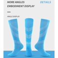thumbnail image 4 of 6 Paires de Bas de Compression pour Femmes Hommes Circulation 20-30 mmHg Bas de Compression pour Course Infirmière Enflure Voyage Vol, 4 of 6