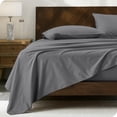 thumbnail image 2 of Bare Home Organic Percale Sheet Set - 300 Thread Count - 100% Organic Cotton - Twin XL, Gray, 2 of 7