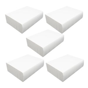 CNKOO 5 Bags of Multi-Use Paper Hand Towels for Bathroom Water-Absorbent Napkins for Hands Paper Napkins