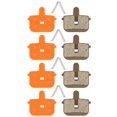 thumbnail image 2 of Bgsha Optimized Braking Disc Brake Pads For Improved Safety 29.5*29mm Brake Pads Lightweight Brake Pads For Tongli Models, 2 of 8