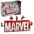 thumbnail image 1 of LEGO Marvel: MARVEL Logo & Minifigures Building Toy - Marvel Collectible Set for Kids, Boys and Girls, Ages 12+ - Model Kit with 5 Minifigures - Gift Idea for Birthday - 76313, 1 of 6
