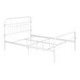 thumbnail image 1 of Homycasa Gobert Modern Full Size Metal Bed Frame Platform, White, 1 of 9
