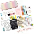 thumbnail image 4 of Trousse à Crayons Grande Capacité, Pochette à 3 Compartiments, Sac à Stylos pour l'École, Adolescente, Garçon, Homme, 4 of 8