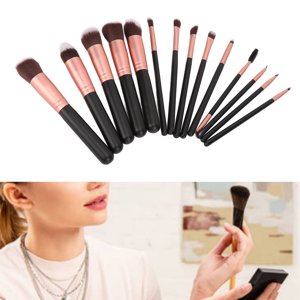 14Pcs Brosses de maquillage set Make Up, Brosses sets Les bristles sont douces et denses avec forte absorption de poudre et facile à transporter pour votre usage quotidien Brosses maquillage Outils
