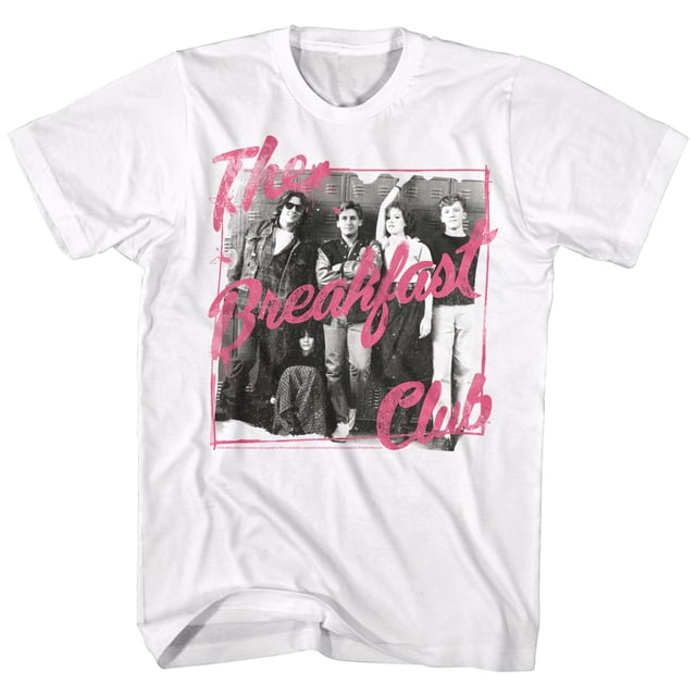 Breakfast Club 80s Teen Movie The Club Group Photo Locker Shot Adult T-Shirt Tee