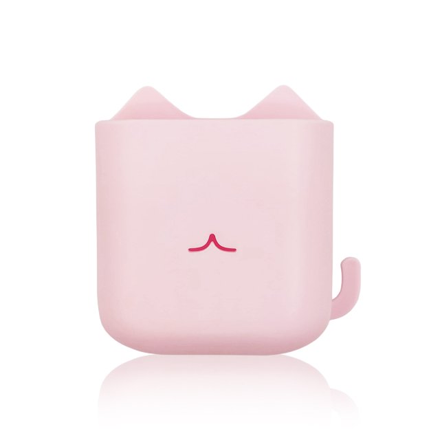 Ruiboury Remote Control Holder Wall Mounted Self Adhesive Storage Box Multifunctional Mobile Phone Organizer Office Hotel pink red 1Set