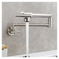 thumbnail image 4 of Brass Double Switch Folding Faucet Advanced Rotating Kitchen Faucet Wall Mounted Cold Water Tap ,Easy to Install, 4 of 7