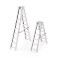 thumbnail image 3 of DEEPCRAFF Two Step Ladder for Diorama Scenery Silver ABS Climbing 1Pcs, 3 of 8