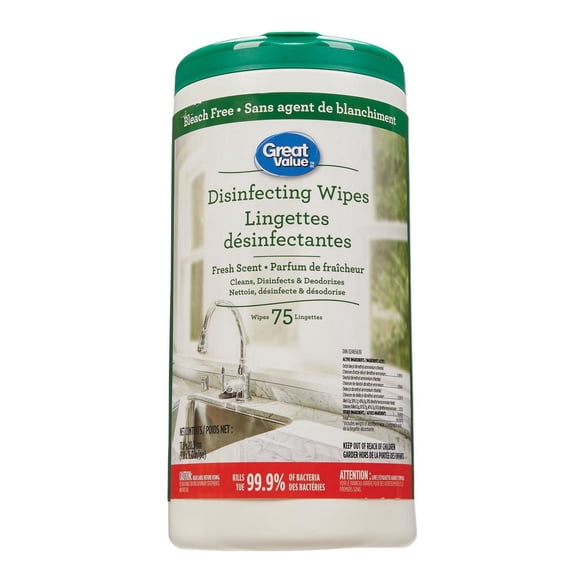 Great Value Disinfecting Wipes Fresh Scent
