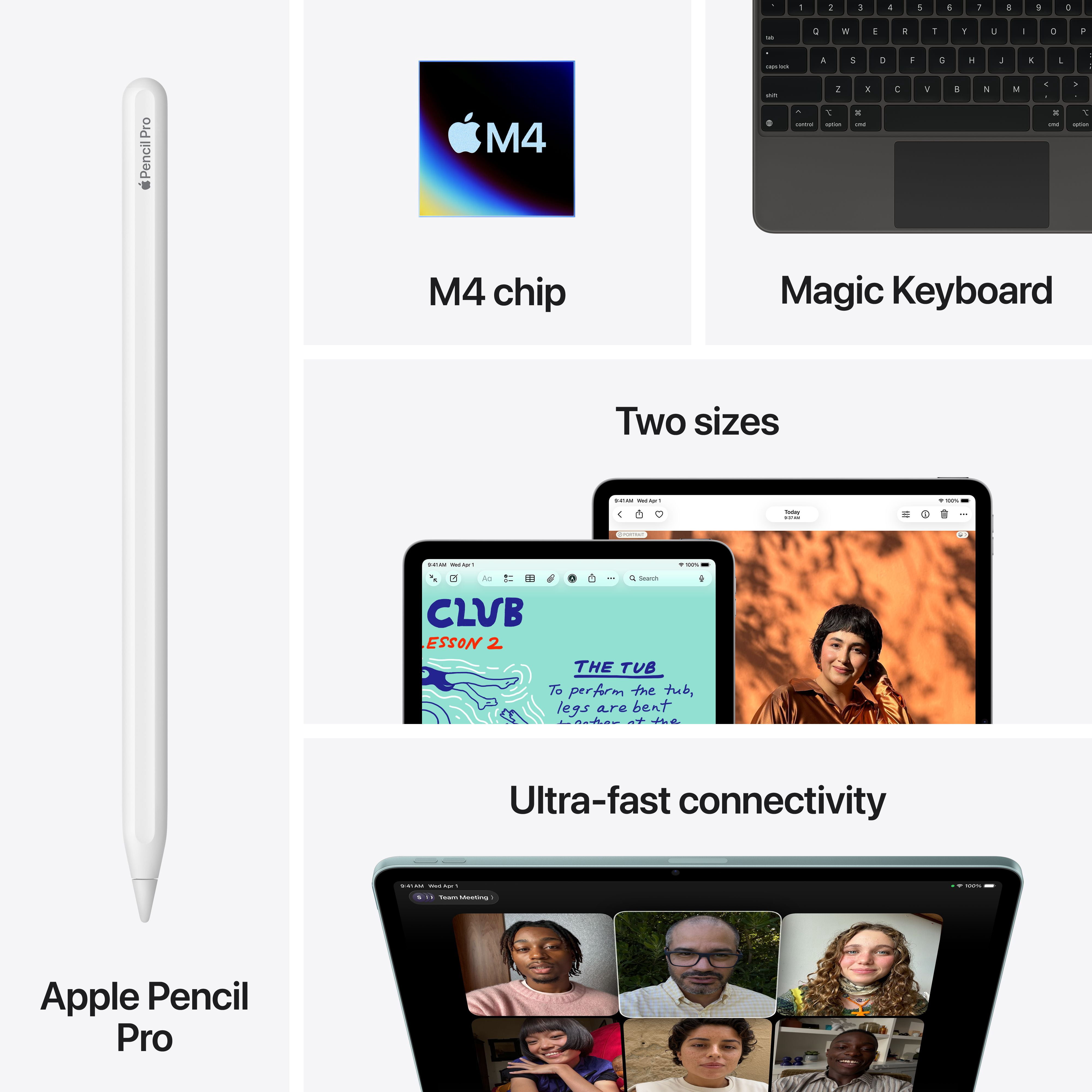 13-inch iPad Air Wi-Fi 128GB - Space Grey (M4)