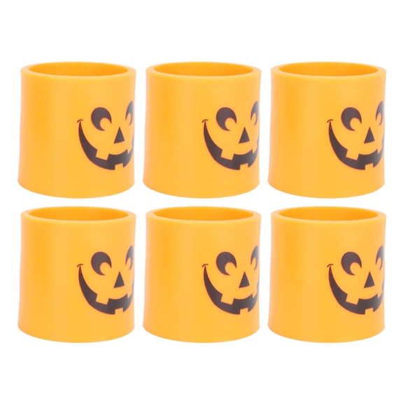 LED Candle Lights, Home Decoration  Pumpkin Candle Light Yellow Sparkling Orange Shell Big  for Bedrooms for Tabletops