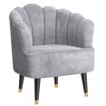 thumbnail image 1 of Modern Velvet Accent Chair in Grey, 1 of 7