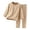 Coffee, variant on GPOECD Toddler Pajamas Girls Winter Sleepwear Long Sleeve Pajamas Cozy Thermal Loungewear Solid Color Home Outfit 12M-9Y Sleepwear Beige,90