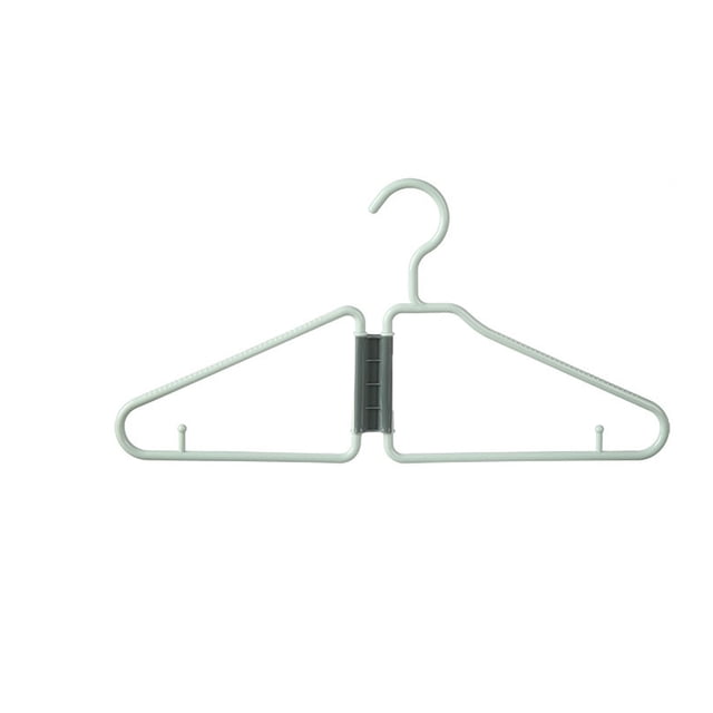 Everyday Low Price! Foldable Plastic Storage Hanger, Space-Saving Folding Clothes Hanger, Home Storage Rack for Organizing Clothes, Garment Hanging Organizer