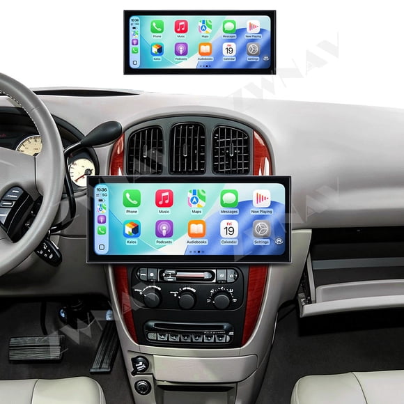 ZWNAV Radio de Voiture Android 15 de 15,8 Pouces pour Chrysler Grand Voyagery 2006-2012 Lecteur Vidéo Multimédia HD Navigation GPS DVD 4G DSP Stéréo Bluetooth