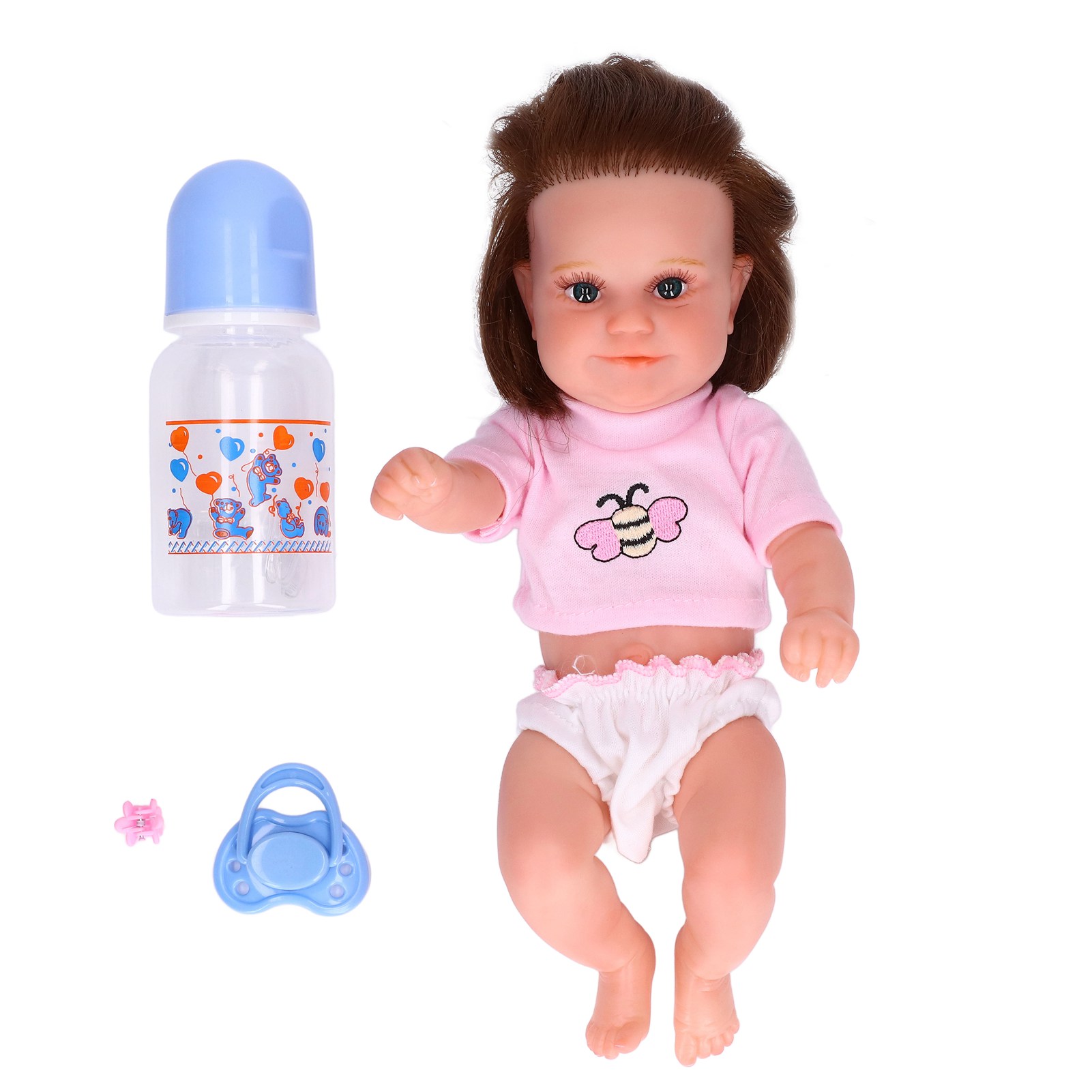 Poupée Bébé, Poupée Nourrisson en Silicone Vive pour Fête de Noël pour Fille de 3 Ans et Plus