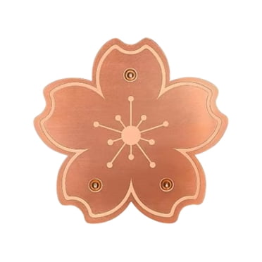 Mlkoz Room Decor, Copper Birds Bath Disk Triangular-Point Support Made Lower Cleaning Frequency For Physical Safe Water Purify Outdoor Birds Bowls All-Season