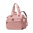 thumbnail image 3 of Bunblic Diaper Bag Backpack Travel Bag Large Capacity Wear Resistant with Shoes Compartment Pacifier Case for Clothes Trip Essentials Pink, 3 of 8