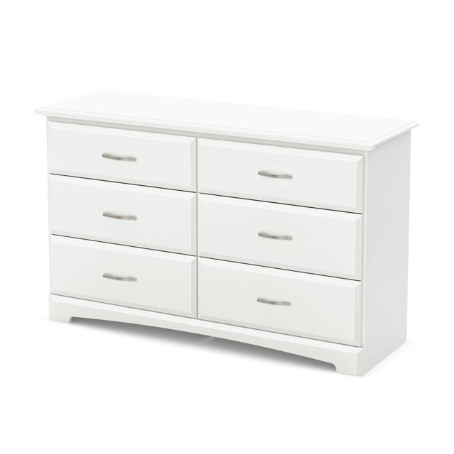 Commode 6 tiroirs pour Enfants, fini Blanc solide, collection Callesto de Meubles South Shore