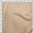 thumbnail image 4 of oneOone Polyester Spandex Light Beige Fabric Asian Block Sewing Craft Projects Fabric Prints By Yard 56 Inch Wide, 4 of 5