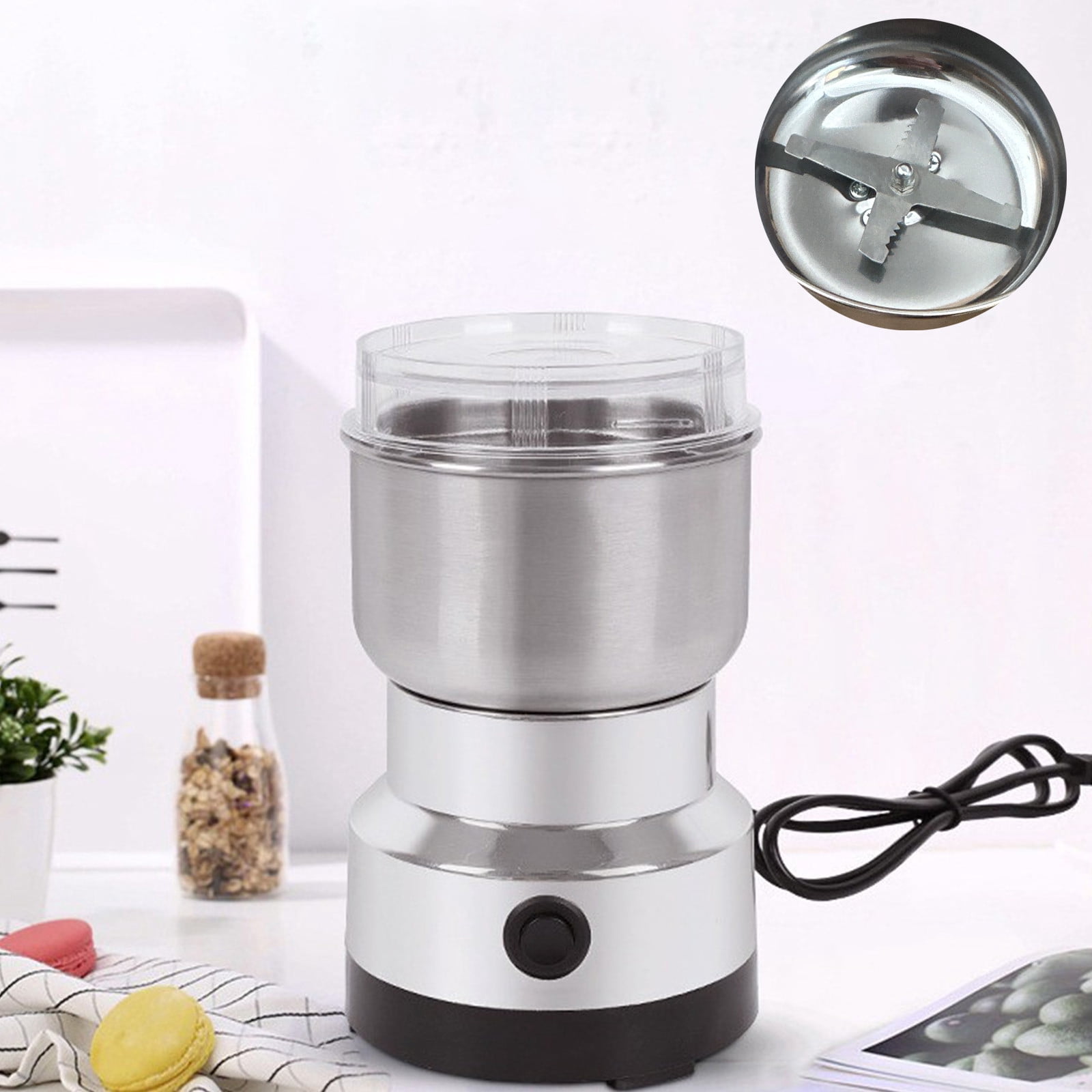 EGNMCR Home and Kitchen, Kitchen Gadgets Standard Grinder CoffeeGrinder Coffee Machine Stainless Steel Grinder American Standard Grinder Coffee
