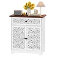 thumbnail image 1 of Buffet Moderne avec Tiroir et Portes à Motifs – Rangement Verrouillable pour l'Entrée, la Cuisine Ou le Salon, 1 of 6