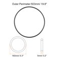 thumbnail image 2 of Uxcell 5pcs Universal Sewing Machine Motor Stretch Belt 503mm 20" Perimeter 3/16" (5mm) Belt Thick, 2 of 5