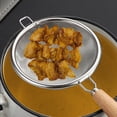 thumbnail image 2 of EGNMCR Kitchen Gadgets, Kitchen Accessories, Kitchen Utensils, Kitchen Tool 304 Strainer Stainless Steel Kitchen Gadget Wooden handle strainer, 2 of 6