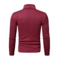 thumbnail image 3 of RKSTN T-Shirts à Manches Longues pour Hommes Col Roulé Hauts Unis Automne Hiver Doux Extensible Blouse de Base Hauts, 3 of 6