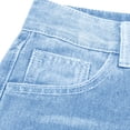 thumbnail image 4 of Timegard Jean Pants for Women Ripped Fashion Wide Leg Denim Pants Button High Waist Trousers with Pockets, 4 of 7