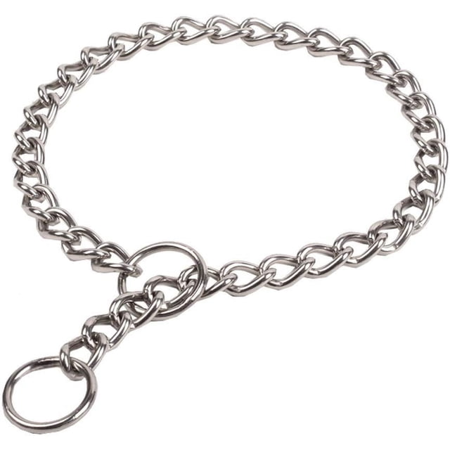 Collier Étrangleur d'Entraînement pour Chien en Acier Inoxydable 24 Pouces 4 mm