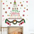 thumbnail image 5 of Christmas Wall Sticker Decoration With Wreath Design For Home Holiday Decor 10 in Diameter Removable Vinyl Adhesive, 5 of 5