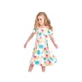 thumbnail image 2 of Sunny Fashion Robe d'Été Style Hawaïen Ananas pour Fille, Colorée, 8 Ans, 2 of 7