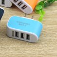 thumbnail image 3 of Universal Candy Color 3 USB Multi-Port Wall adapter; USB Charger US Plug Wall Adapter Cube Block AC 110-220V 5V, 3 of 3