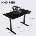 thumbnail image 2 of Gymax Bureau Debout Électrique Réglable pour Ordinateur avec Anticollision Noir, 2 of 10