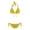 Jaune, variante sur Meichang Maillots de Bain Bikini pour Femmes Aguichant à Liens Latéraux Ensembles de Bikini 2 Pcs Maillots de Bain Échancrés Triangle String Tenue de Bain Été Plage Fête à la Piscine Maillot de Bain