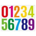 thumbnail image 1 of 4 Inch Large Size Number Stickers, 1 Sheet Self Adhesive House Numbers for Mailbox, Trash Cans - Waterproof Vinyl Numbers Sticker, for Easy Backing Peeling, Bold and Easy-to-Read House Number Labels, 1 of 9