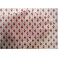 thumbnail image 5 of oneOone Coton Soie Tissu Rouge Ikat Matière de Robe Tissu Imprimé Tissu au Mètre 42 Pouces de Large, 5 of 5