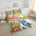 thumbnail image 4 of Erosebridal Tropical Palm Tree Bedding Sets Twin with Comforter, Botanical Plant Leaf Duvet Insert, Reversible 2 Pieces, 4 of 8